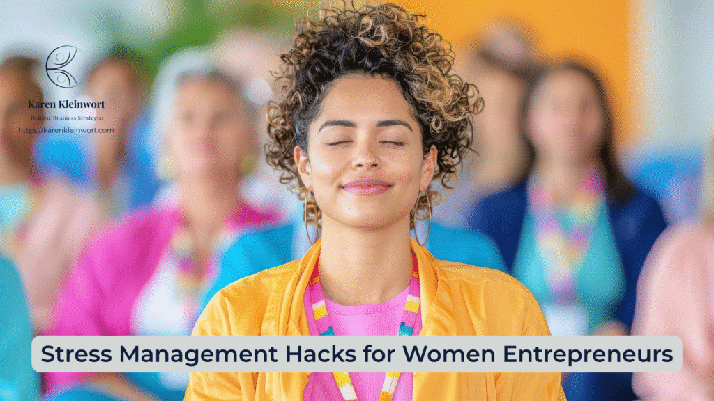 Karen Kleinwort | Small Business Coach | Self-Care | Women's Business Resource Community | women stress hacks