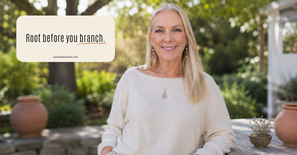 Karen Kleinwort | Holistic Small Business Coach | Blueprint | Translator | Women's Business Resource Community | slow season